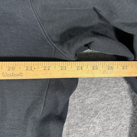 American Giant Men's Full Zip Black Moto Heavy Sweatshirt Jacket XL Made In USA - Picture 4 of 6